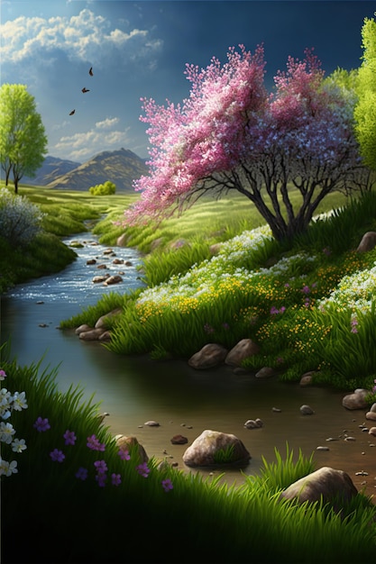 Spring wallpaper landscape