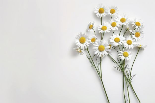 Photo springthemed background featuring vibrant flowers on a calming blue backdrop