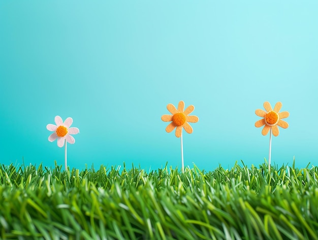 Springtime Celebration Banner with Floral Decorations