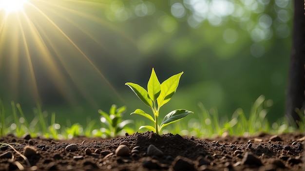 sprout in the ground