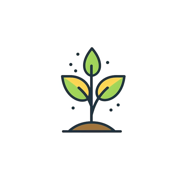 Sprout Icon Plant and Nature Symbol Art Logo Illustration