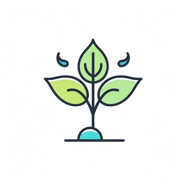 Sprout Icon Plant and Nature Symbol Art Logo Illustration