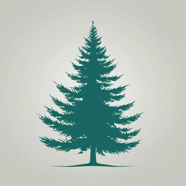 spruce tree vector logo isolated on background