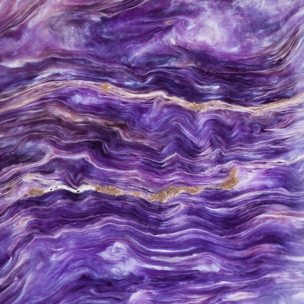 Square background from tumbled charoite gemstone