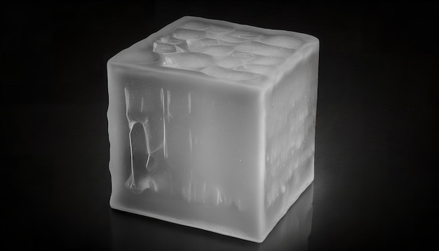 A square block of ice