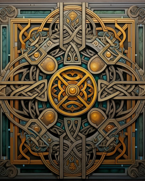 Photo square celtic style design