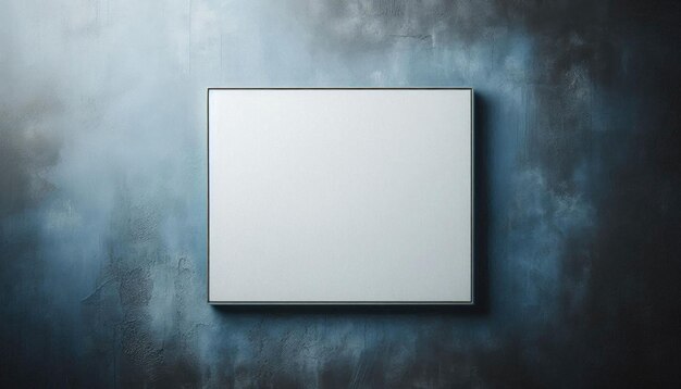 Photo a square frame on a wall that says  rectangle