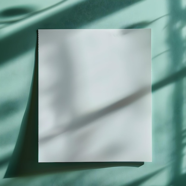 Photo a square of paper that is white