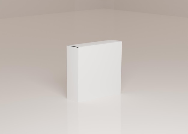 Square shaped box 3D rendered image