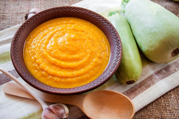 Squash caviar with garlic and tomatoes