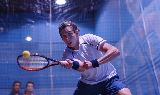 Squash Player Celebrating a WellEarned Victory