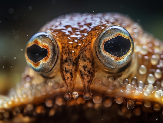 Squid close up portrait created with Generative AI technology