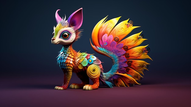 Squirrel mexican alebrije