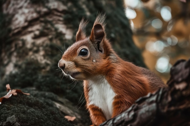 Squirrel in a tree image