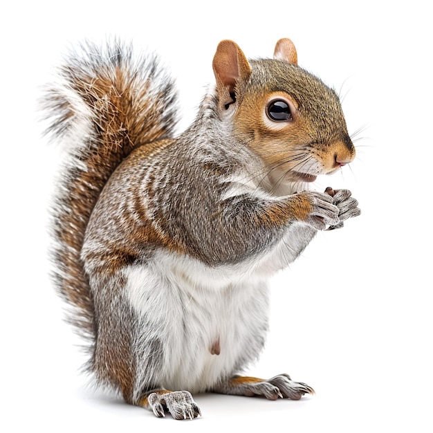 A Squirrel in white background Job ID 0f9dc0b9dd574adda4f31b7f2d588815