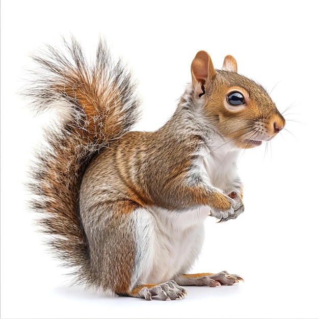 A Squirrel in white background Job ID 4edc5b5f5a25420bae566d22bf28be16