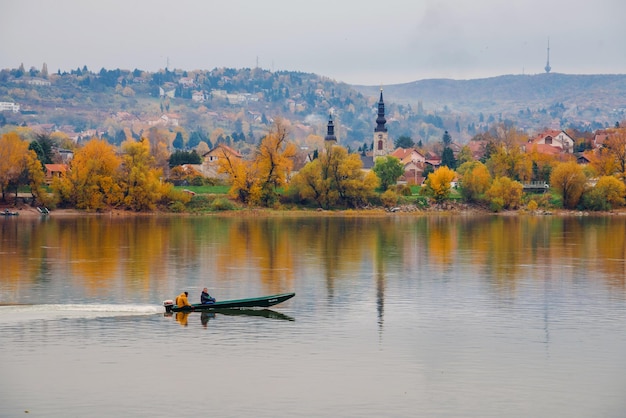 Sremska Kamenica from Danube River