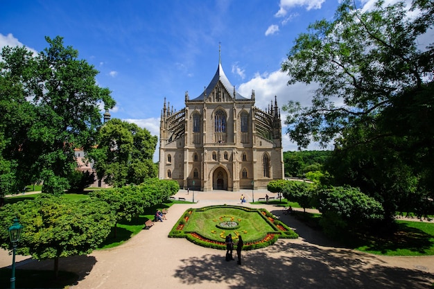 St Barbara gothic cathedral in Kutna Hora Bohemia