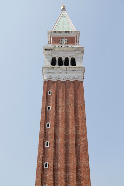 St Mark's Campanile, the bell tower of St Mark's Basilica in Venice, Italy