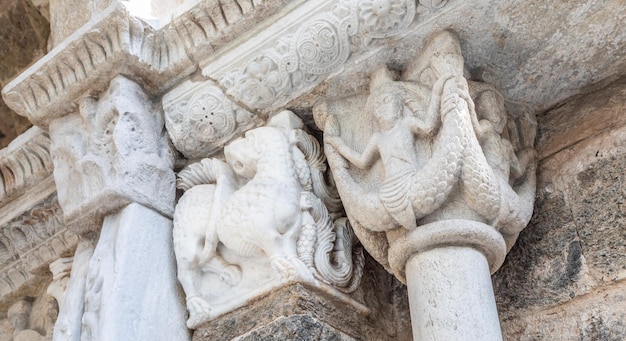 St Michael Abbey Sacra di San Michele Italy Gargoyle monster sculpture 11th Century