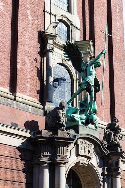 St Michael sculpture of St Michael's church