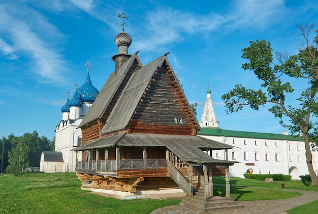 St. Nicholas wooden Church in Suzdal Suzdal Kremlin. Suzdal, Golden Ring of Russia.