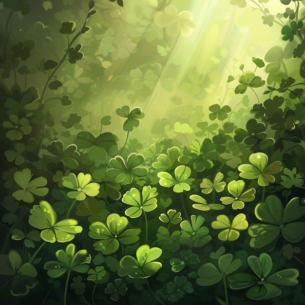 St patrick background lucky