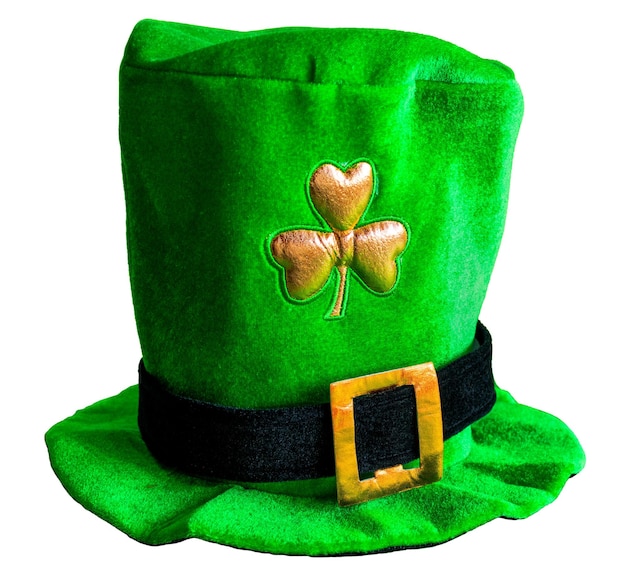 St Patrick39s green hat isolated on white or transparent background