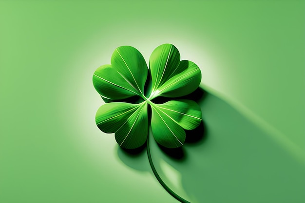 St patricks day background illustration Hat Clover Shamrock generative ai