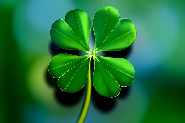 St patricks day background illustration Hat Clover Shamrock generative ai