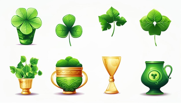 St Patricks Day elements collection