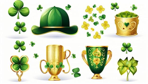 St Patricks Day elements collection