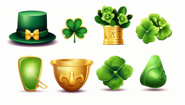 St Patricks Day elements collection