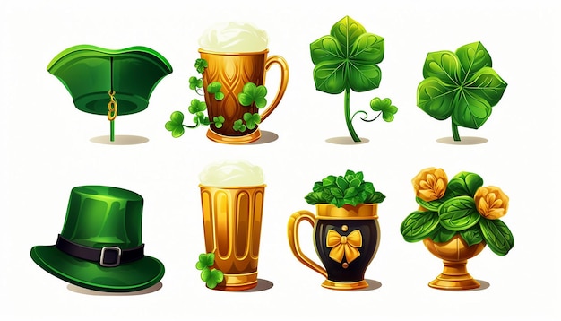 St Patricks Day elements collection