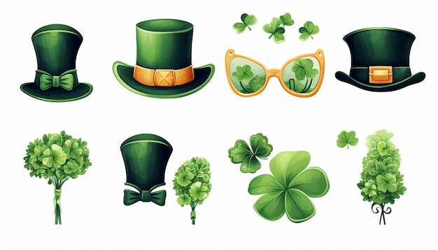 St Patricks Day elements collection