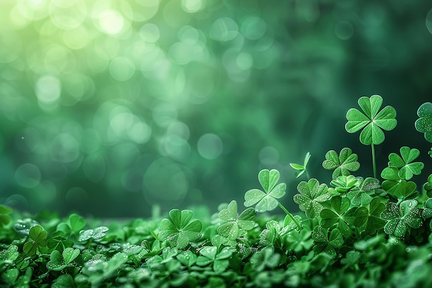 St Patricks Day Green Clean Background