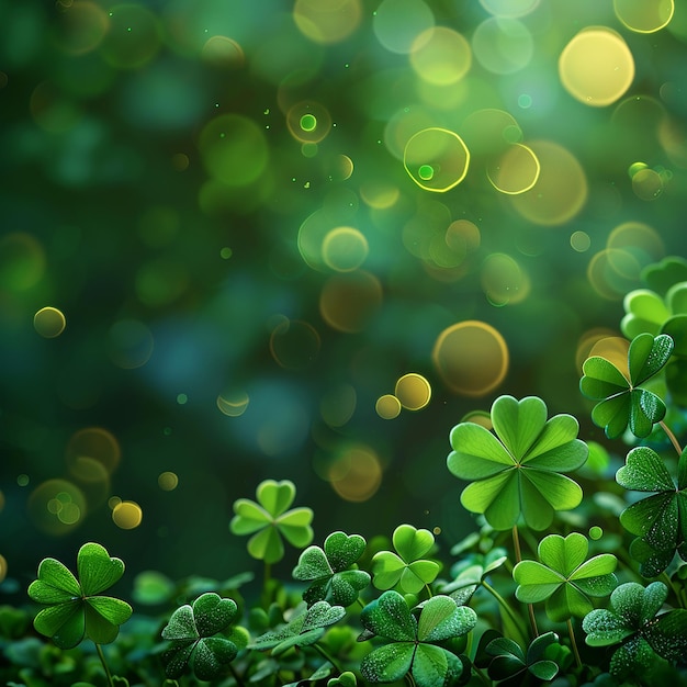 St Patricks Day Green Clean Background