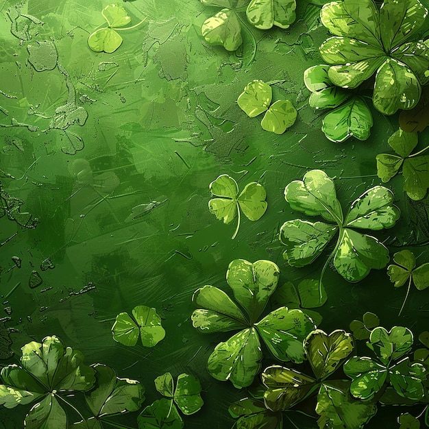 St Patricks Day Green Clean Background