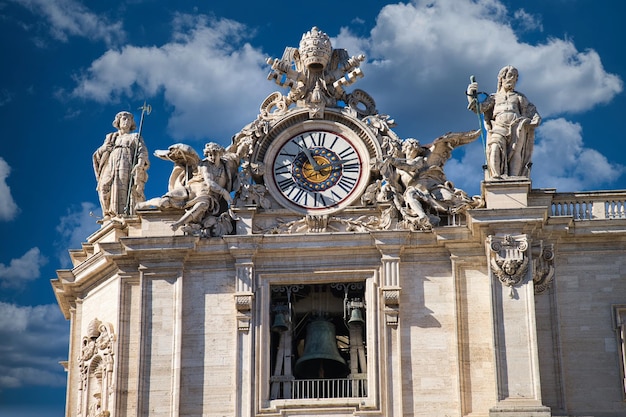 St Peters Basilica closeup at daylight