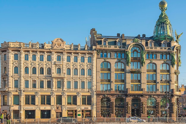 St Petersburg Nevsky Prospekt and the famous Singer Company building