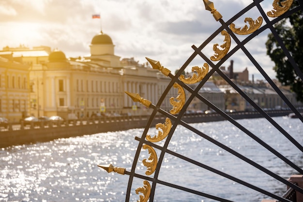 St Petersburg in Russia ciity view with landmarks