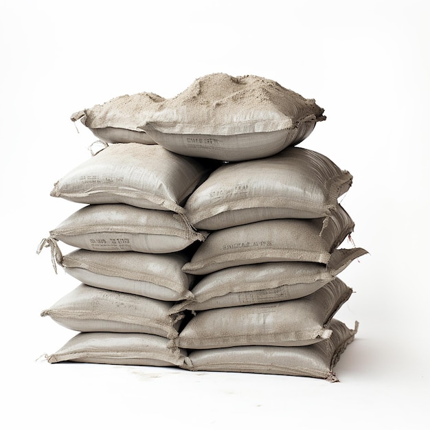 a stack of bags of flour