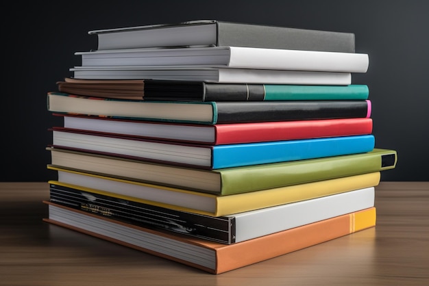 A stack of books with one of them labeled'the book '