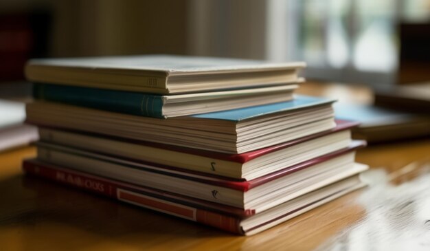 A stack of books with the word mac on the top