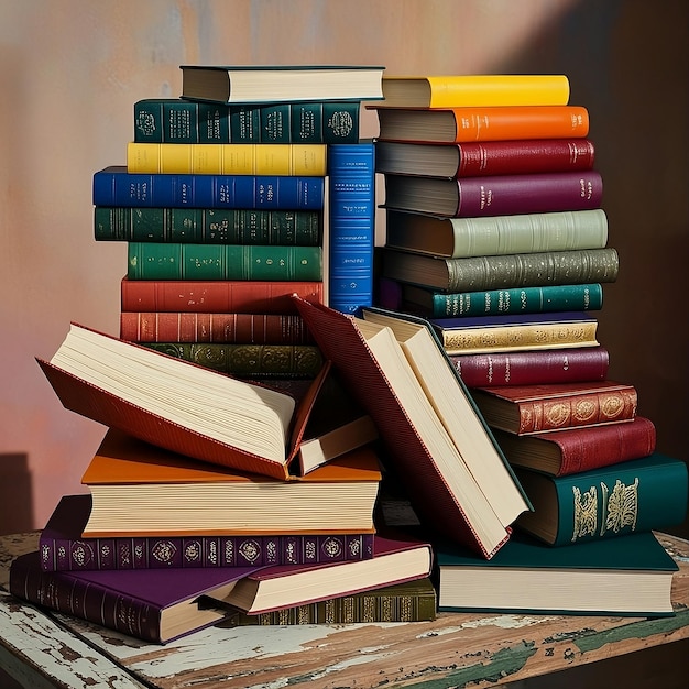 a stack of books with the word time on top of them