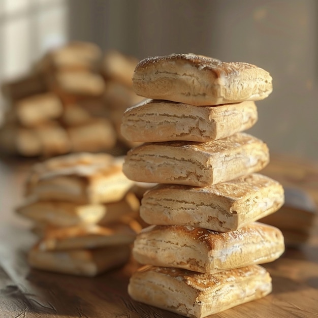 a stack of breads with the words quot honey quot on the top