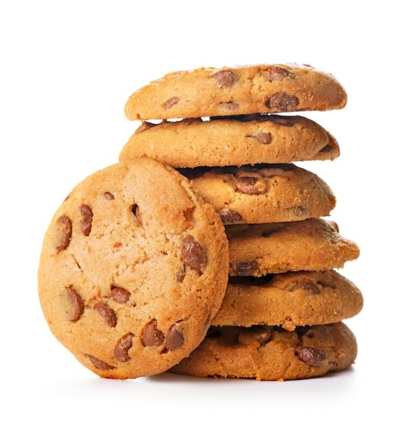 Stack of chocolate cookies