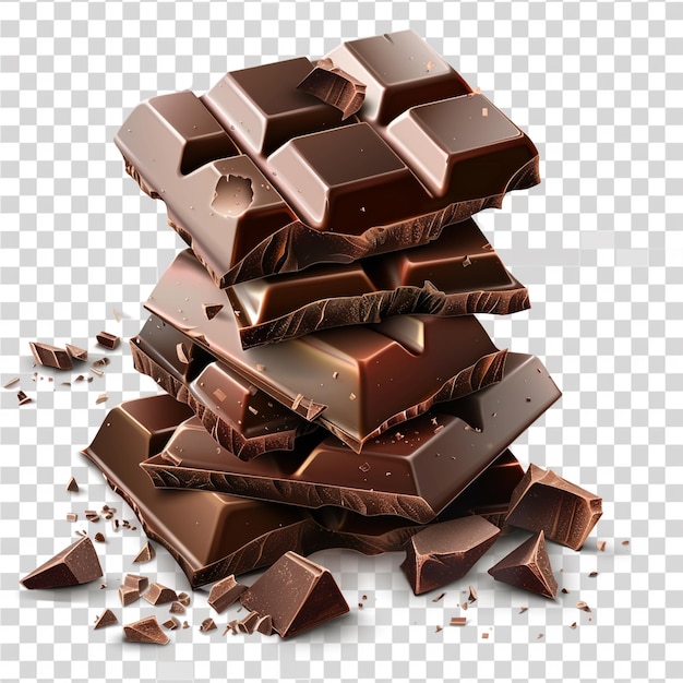 a stack of chocolates with a white background that says quot chocolate quot