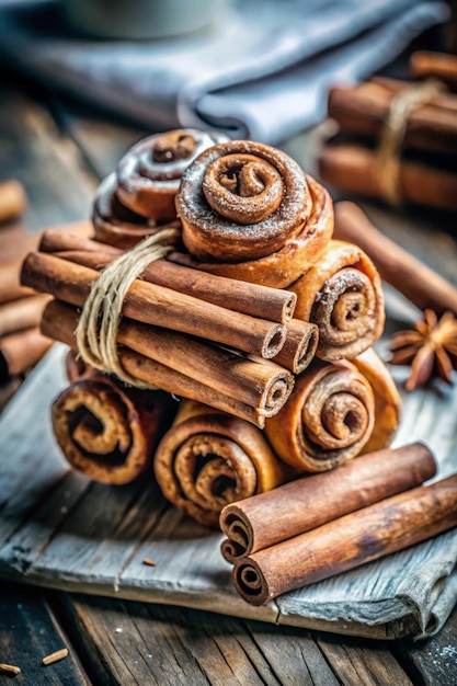 Stack of cinnamon