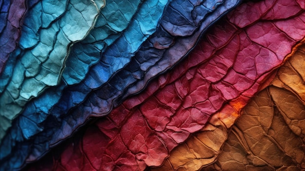 A stack of cloths with different colors.